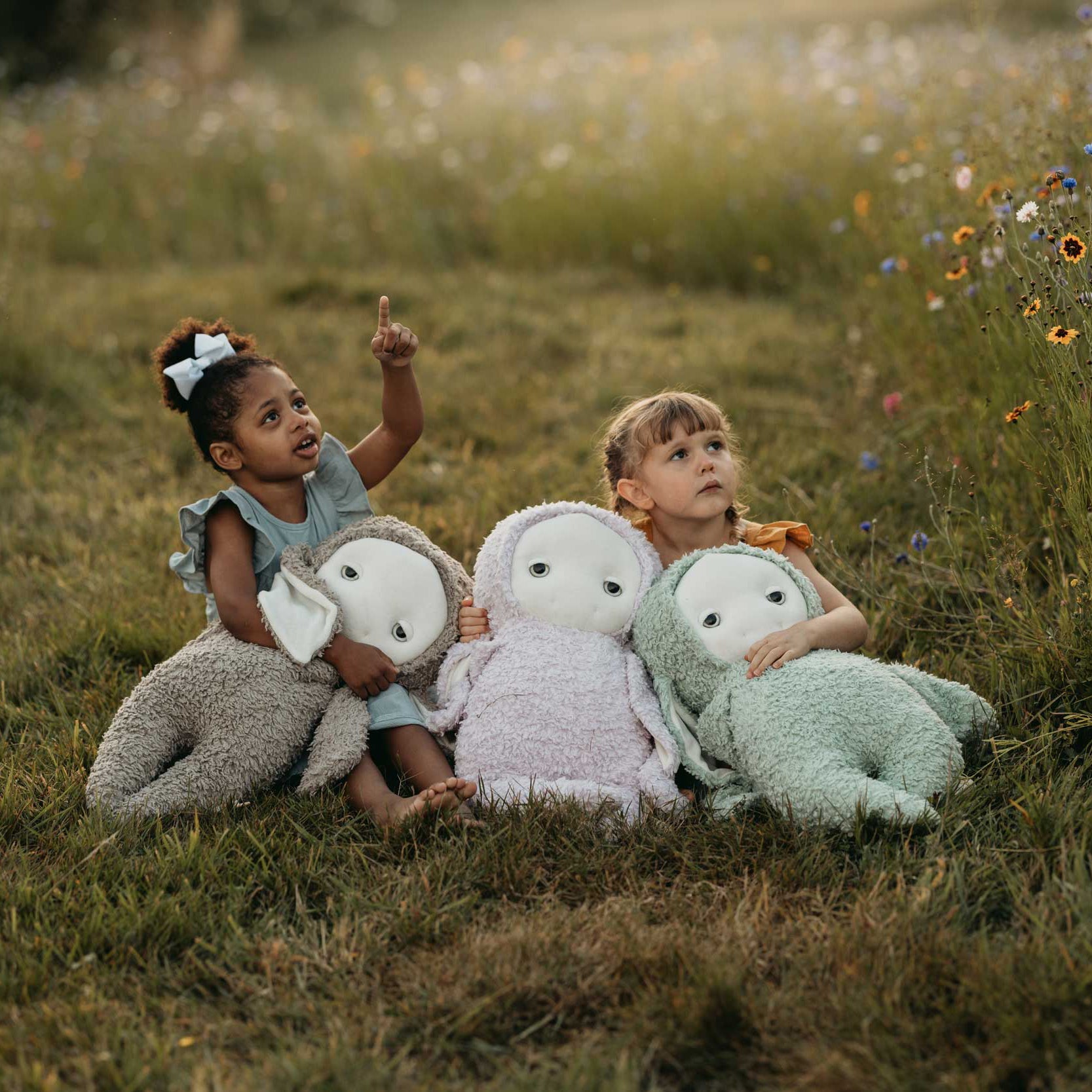 Curious Little Market Wishing Moon popular plush with book